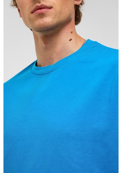 Basic Oversize Bisiklet Yaka Tişört Turkuaz indirimleri