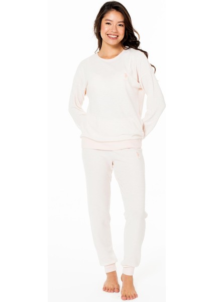 Kadın Uzunkol Dar Paça Ev Giyim, Viskon Kumaş