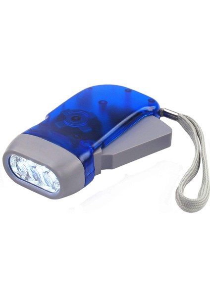 Batterielose Led-El Feneri, Dynamo ve 3 LED Kamp Için