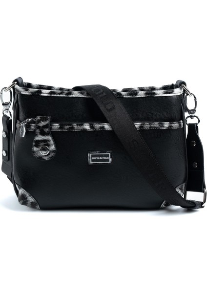 Leopar Siyah SP1160 Kadın Çapraz Çanta indirimleri