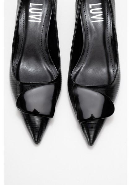 Brıana Siyah Çizgili Tokalı Kadın Topuklu Ayakkabı fiyatları