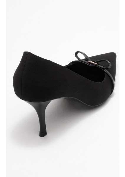 Annıe Siyah Fiyonklu Kadın Topuklu Ayakkabı indirimleri