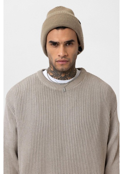 Oversize Yıkamalı Triko Kazak Taş modelleri