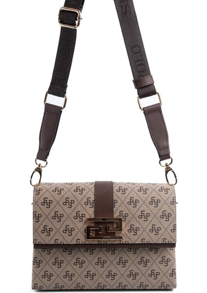 Koyu Bej - Kahve SP1009 Kadın Çapraz Çanta