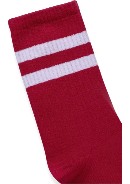 Şeritli Tenis Çorap Kırmızı fiyatları