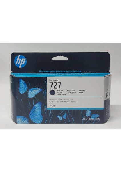 Hp 727 B3P22A Matte Black Kartuş 130ML
