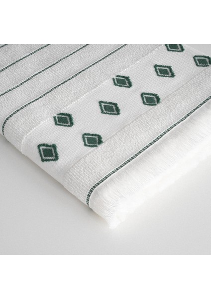 Imre Banyo Havlusu %100 Organik Pamuk Dokuma Yeşil 80X150 cm