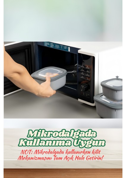 9'lu Mikrodalga ve Difriz Kullanımına Uygun Vakumlu Vıp Saklama Kabı Çeyiz Seti 3X(600-1100-1800 Ml) fiyatları