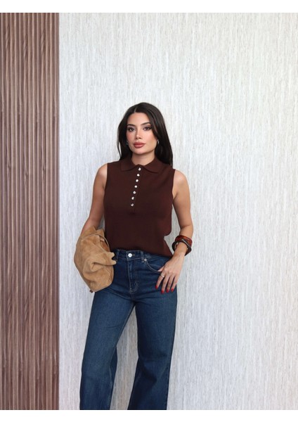 Sıfır Kol Düğmeli Süveter fırsatları