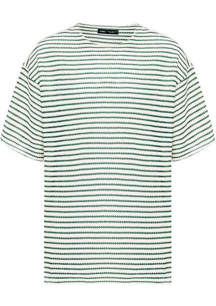 Çizgili Oversize Triko Tişört Benetton fiyatları