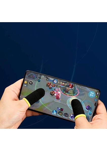 E-Spor Parmak Eldivenleri 4'lü - Pubg Oyun Eldiveni Ter Geçirmez 2 Çift - 4 Parmaklık