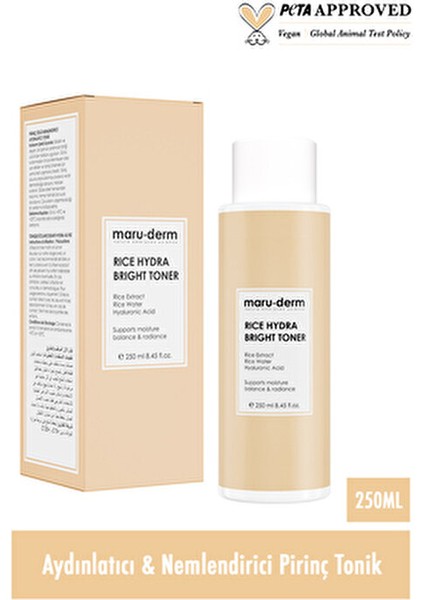 Rice Hydra Bright Toner 250 ml Cilt Arındırıcı Etkili Tüm Cilt Tiplerine Uygun fiyatları