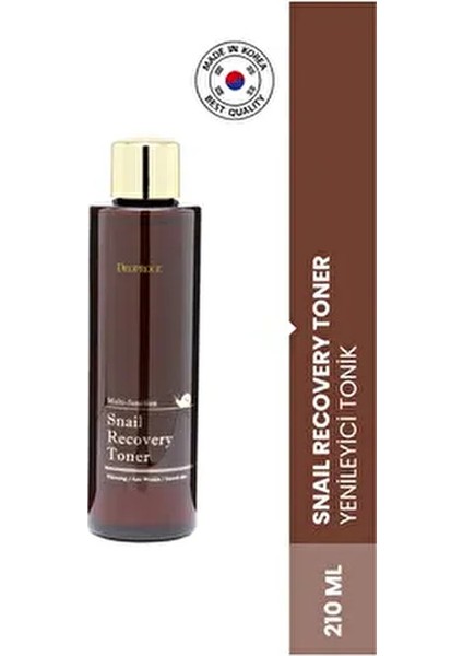 Onarıcı Salyangoz Tonik 210 ml Kuru Ciltler için Kırışıklık Karşıtı Etki indirimleri