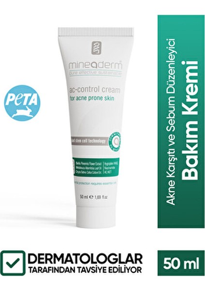 Advanced Akne Kontrol Kremi 50 ml Tüm Cilt Tipleri için Arındırıcı Etki