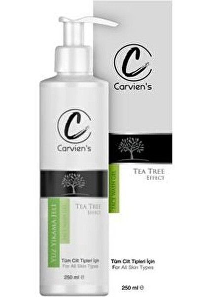 Çay Ağacı Yağı ile Yüz Yıkama Jeli 250 ml Tüm Cilt Tipleri için Arındırıcı Etki