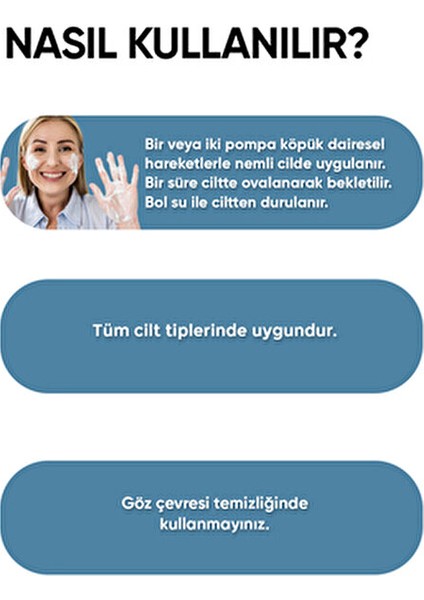 Aydınlatıcı Temizleme Köpüğü 200 ml Ciltteki Kiri ve Yağı Etkili Şekilde Temizler