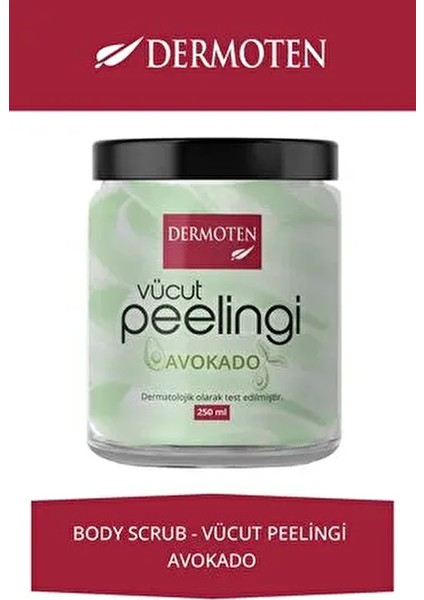 Avokadolu Vücut Peelingi 250 ml Tüm Cilt Tipleri için Peeling Etkisi fırsatları