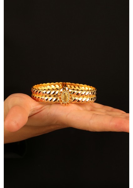 Tuğralı Rize Kelepçe Altın Bilezik YCGK004 indirimleri