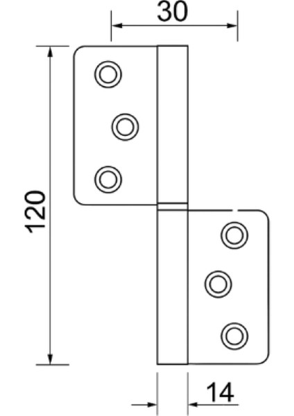 Badeska Yapı Çelik Cerman Yönsüz Menteşe 12 cm Panel Menteşesi modelleri