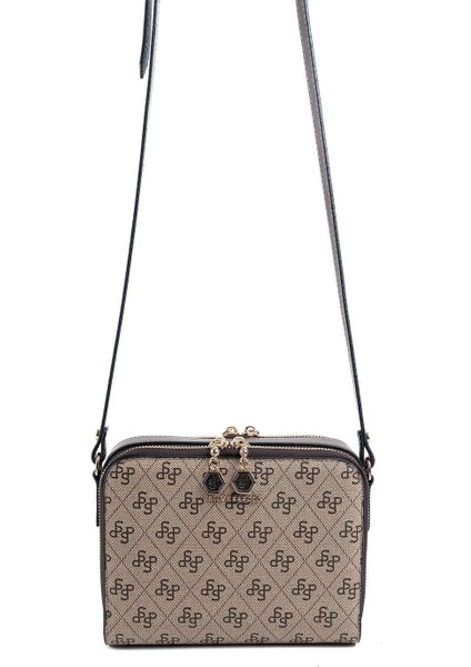 Koyu Bej - Kahve SP888 Kadın Çapraz Çanta