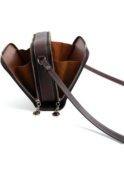 Koyu Bej - Kahve SP888 Kadın Çapraz Çanta modelleri