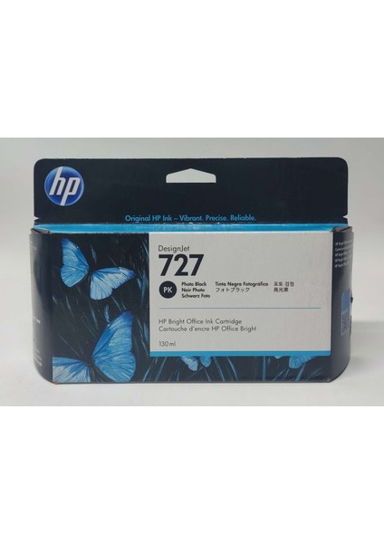 Hp 727 B3P23A Photo Black Kartuş 130ML
