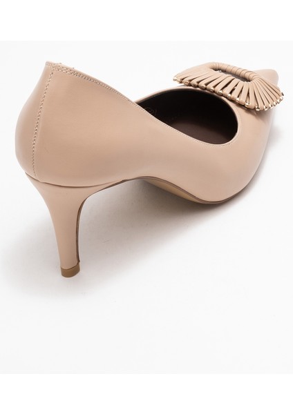 Great Bej-Kahverengi Tokalı Kadın Topuklu Ayakkabı indirimleri