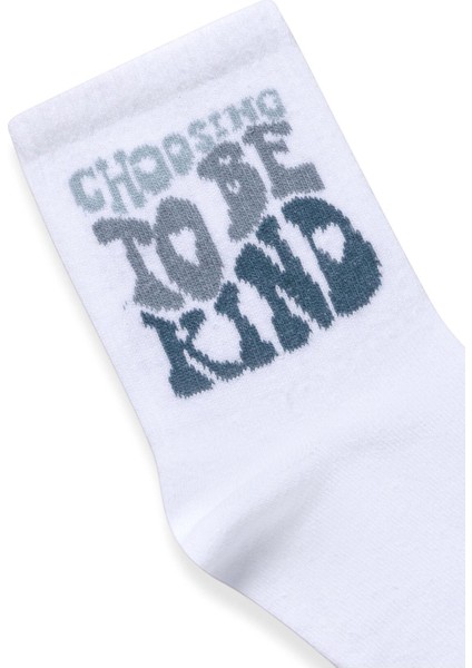 Baskılı Socket Çorap Beyaz fiyatları