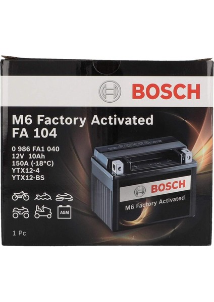 M6014 Kymco 250 Grand Dınk YTX12 Bs Motosiklet Akü Bosch YTX12