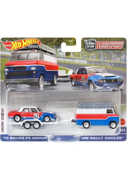 Premium HKF45 Team Transport &apos;70 Rover P6 Group 2 / Hw Rally Hauler (#55)