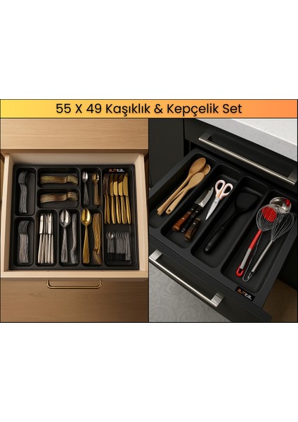 55x49 cm. Kaşıklık ve Kepçelik 2'li Set ( Kesim) 50x40 CM ‘E KADAR KESİLEBİLİR