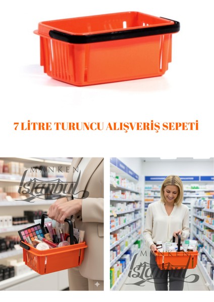 2 Adet 7 Litre Kozmetik Sepeti Bijuteri Sepeti Kırtasiye Sepeti Hırdavat Sepeti