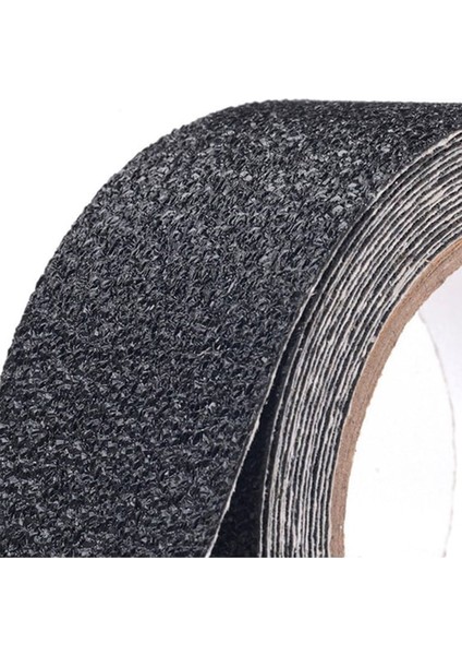 5 Cm X 5 Metre Merdiven, Zemin, Rampa için Kaydırmaz Bant, Yapışkanlı Kaymaz Bant Siyah