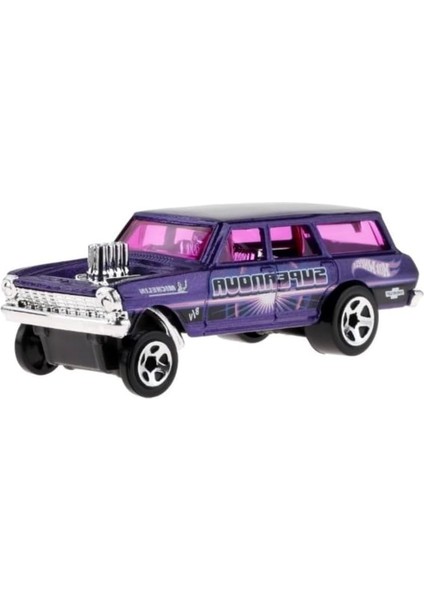 Tekli Arabalar 2023 145/250 Hw Gassers &apos;64 Nova Wagon Gasser
