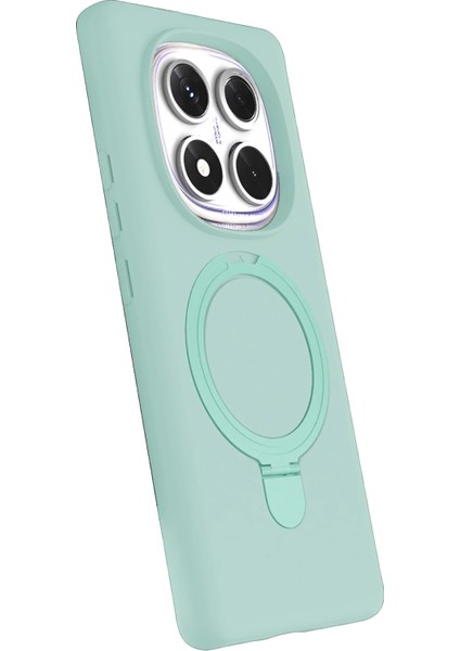 More-Tr Newface Xiaomi Redmi Note 14 Pro 5g Regal Magsafe Standlı Kapak - Su Yeşili modelleri
