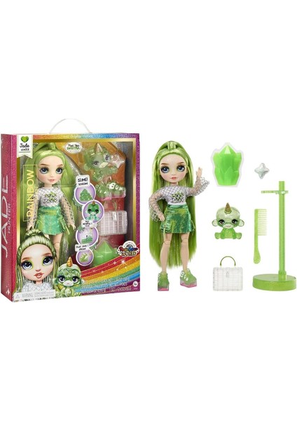 Rainbow High Jade Parlak Slime ve Evcil Hayvan Serisi Bebeği