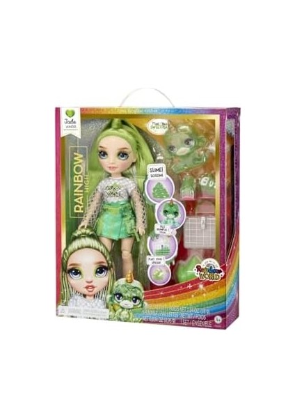 Rainbow High Jade Parlak Slime ve Evcil Hayvan Serisi Bebeği modelleri