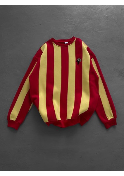 %100 Pamuklu Penye Şardonlu Sweat - Sarı Kırmızı - Sarı Lacivert - Aslan - Kanarya