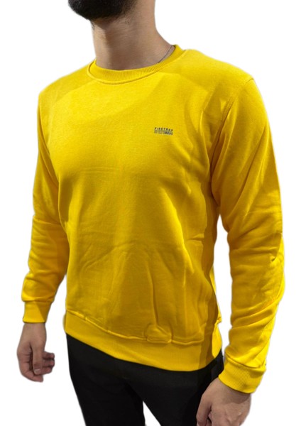 2 Iplik Sweat Sarı