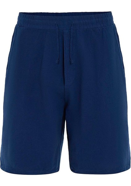 Oversize Keten Şort Lacivert fiyatları