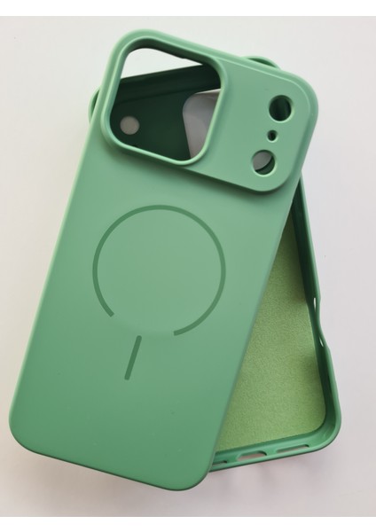 iPhone 17 Promax Magsafe ile Uyumlu Yumuşak Soft Mükemmel Manyetik Esnek Lansman Silikon Kılıf