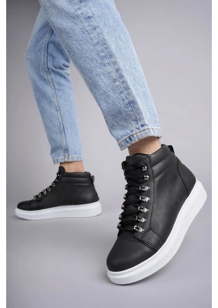 SLW206 Ottawa Bağcıklı Cilt Erkek Günlük Spor Bot Bt - Siyah fiyatları