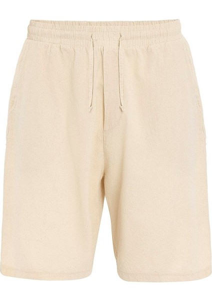 Oversize Keten Şort Naturel fiyatları