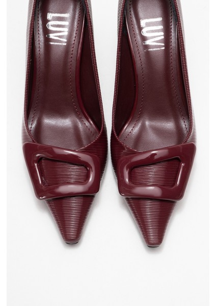 Astra Bordo Çizgili Tokalı Kadın Topuklu Ayakkabı fiyatları