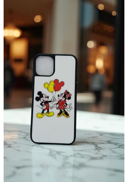 Apple iPhone 11 Pro Uyumlu Mickey Mouse Love Tasarım Baskılı Kılıf