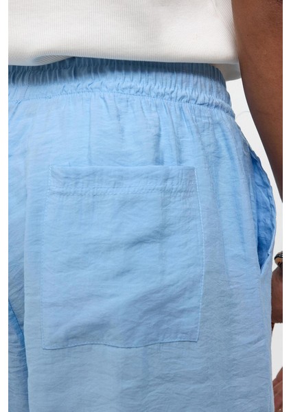 Oversize Modal Kumaş Bermuda Şort Mavi indirimleri