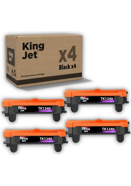 Kyocera Uyumlu TK-1240 4'lü Paket | Ecosys MA2000, MA2001 Muadil Toner
