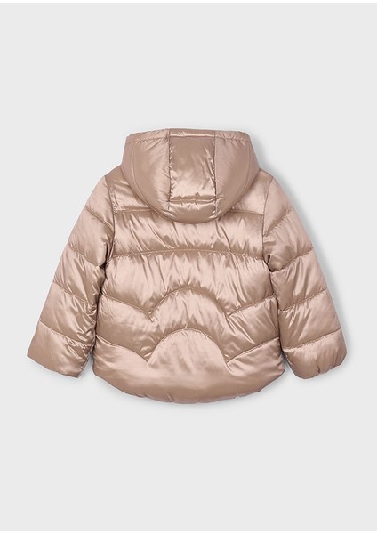 4-10 Yaş Mayoral Kız Çocuk Elyaf Dolgulu Çift Taraflı Mont – Kahverengi & Çiçek Desenli modelleri