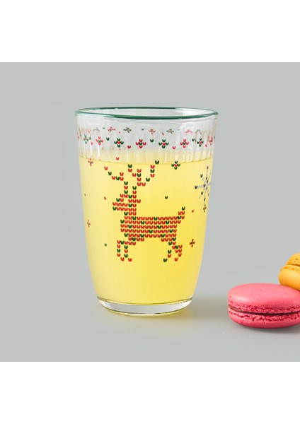 Winter Ornament 4'lü Meşrubat Bardağı Seti - Renkli - 395 ml fiyatları