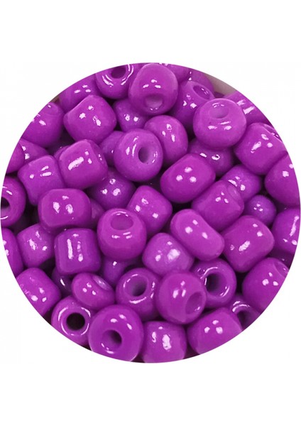 Dökme Cam Kum Boncuk Büyük Boy (6/0) 4 mm - 60 Gram - Koyu Eflatun - BNC123 fiyatları